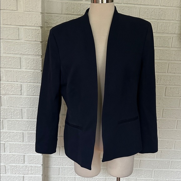 J. Crew Navy Going Out Women's stretch Blazer - Picture 2 of 10